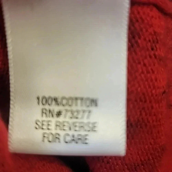 Croft&Barrow Red/Black Leopard Cardigan - Picture 8 of 9